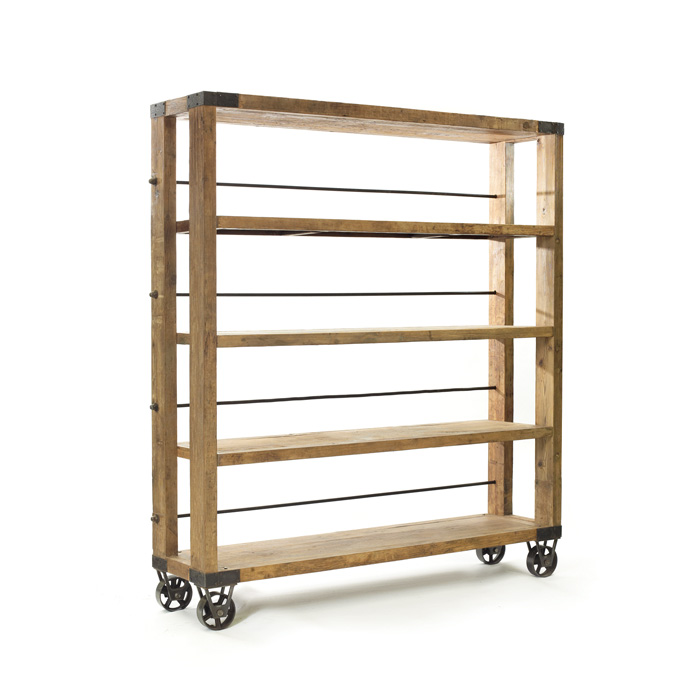 Rolling Study Bookcase