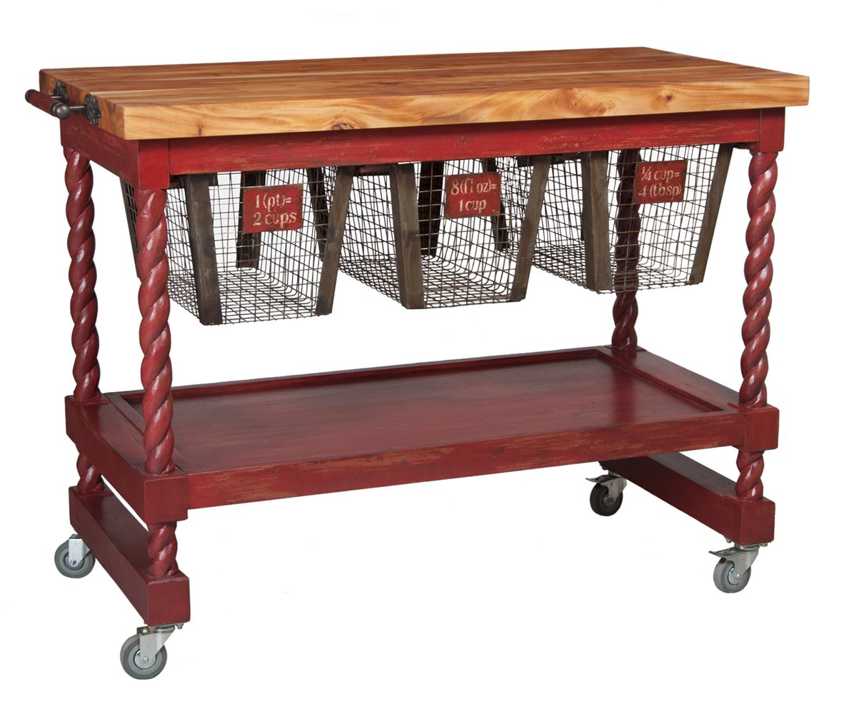 Timeless Classics Rolling Butcher Block