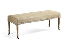 Zentique Lillie Bench in Limed Grey Oak Hemp Zentique Lillie Bench in Limed Grey Oak Hemp