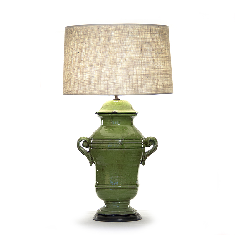 Zentique 8149 Green Pottery Lamp