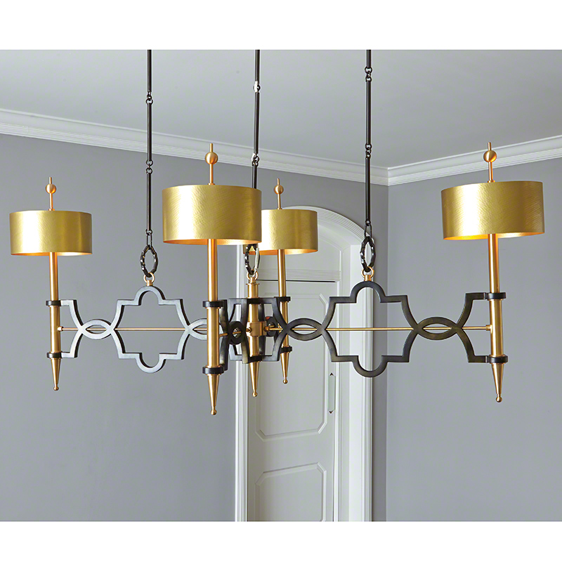 Global Views Quatrefoil Pendant Bronze