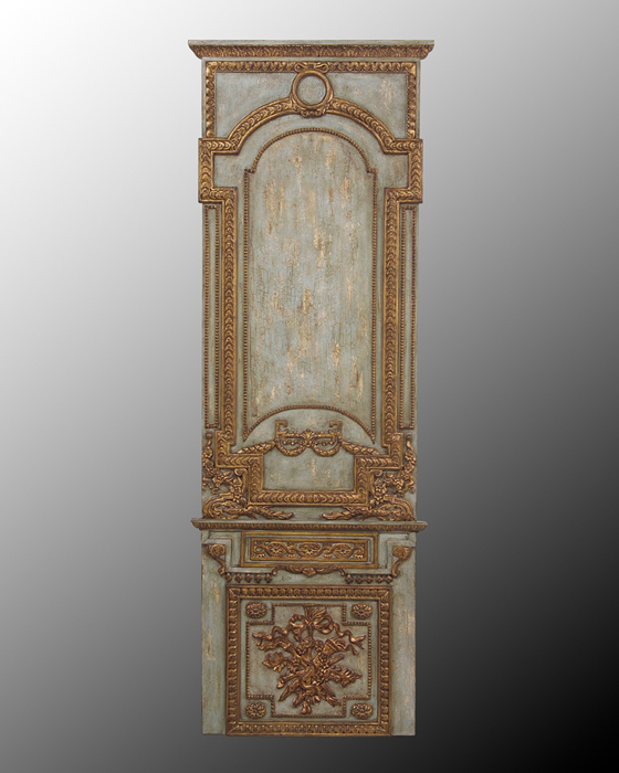 John Richard Hand Carved Wood Panel w/Gold Accents I
