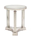 John Richard 28X24"Dia Lyons Mirrored Side Table