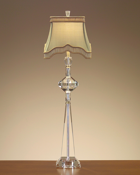 John Richard 38"H Stacked Crystal Buffet Lamp JRL7873