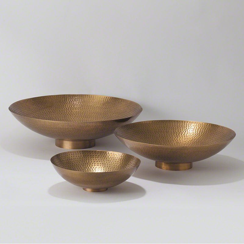 Studio A Indira Bowl Antique Brass Small
