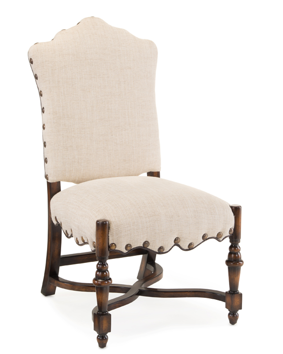 John Richard French Linen Dining Side Chair