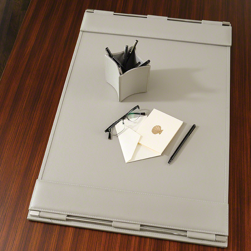 Global Views Flap Desk Blotter Grey